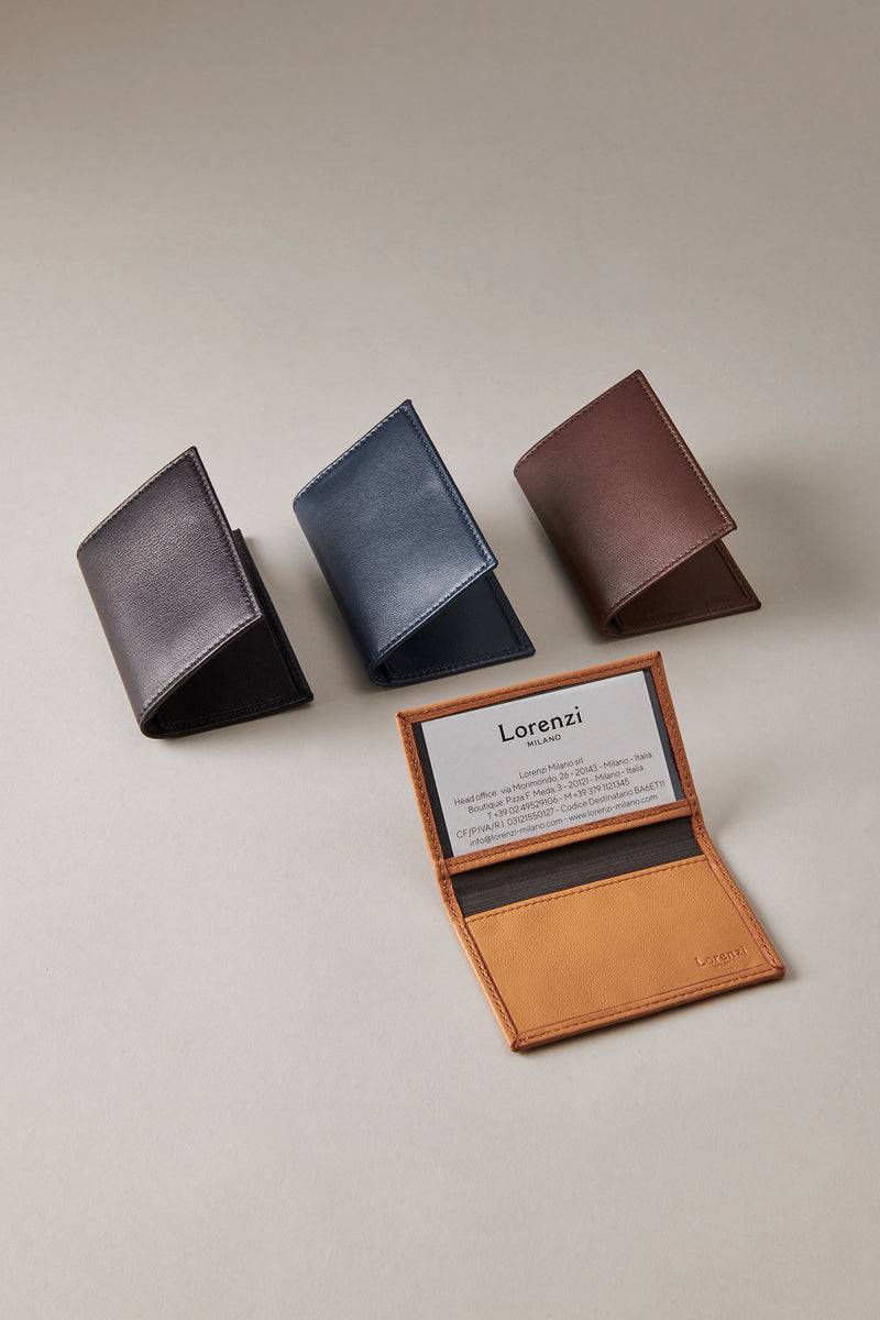 Lorenzi Milano Porta Tessere In Nappa