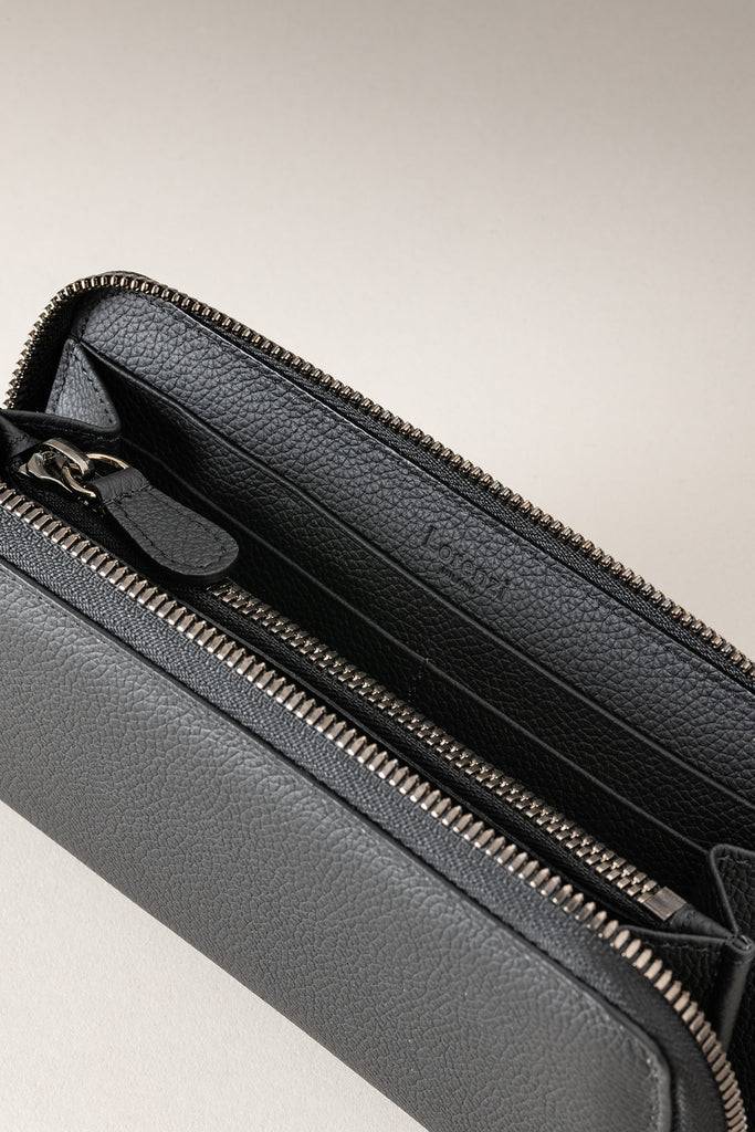 Lorenzi Milano Portafogli Donna In Vitello Nautico