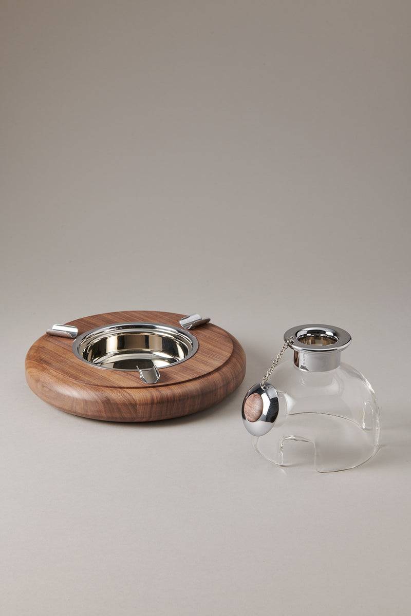 Lorenzi Milano Posacenere Antivento In Legno