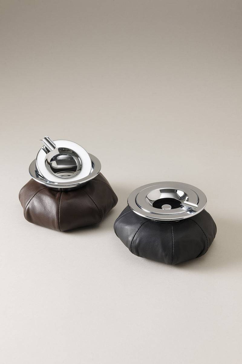 Lorenzi Milano Posacenere Da Poltrona In Nappa