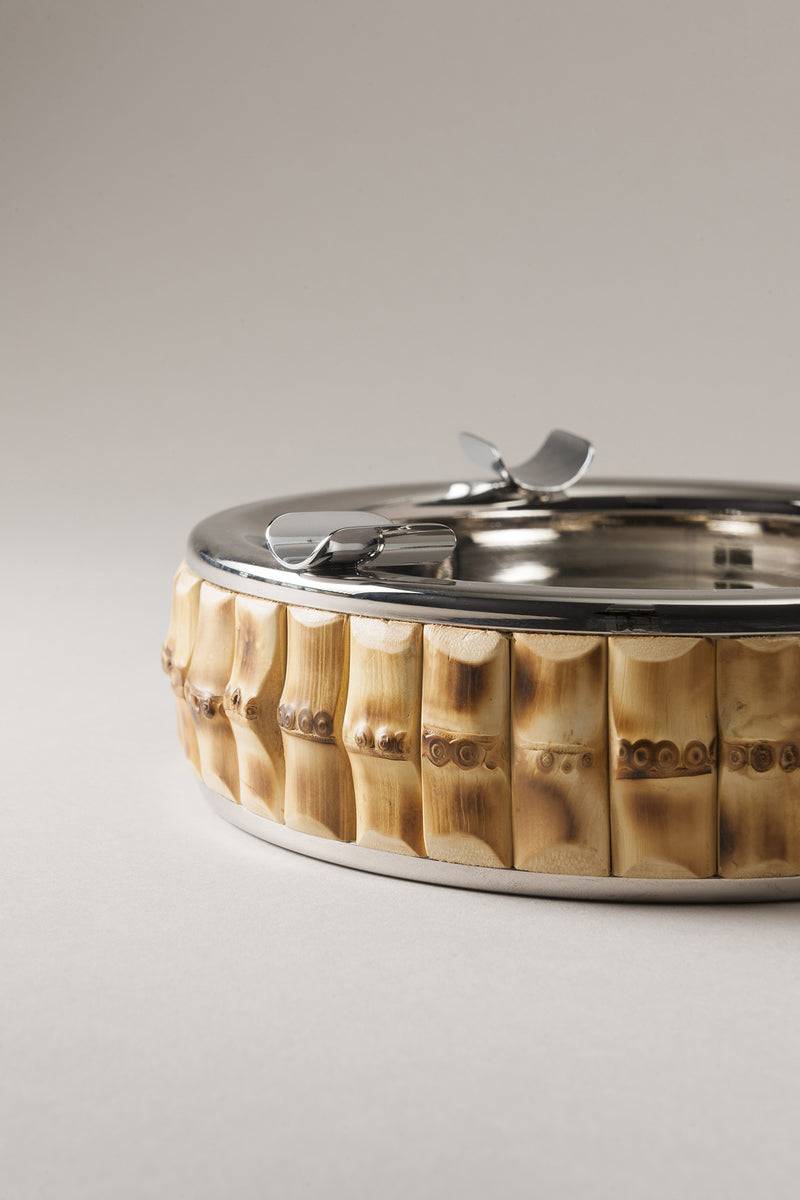 Lorenzi Milano Posacenere Da Sigari In Bambù