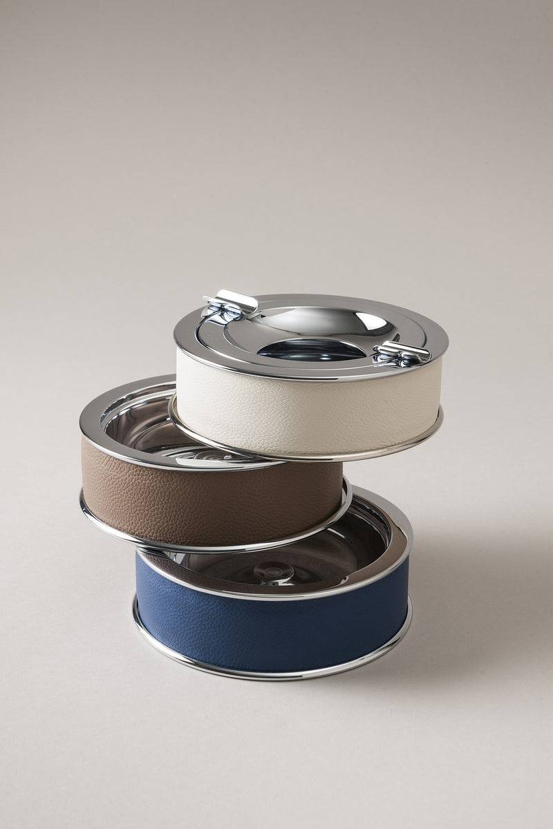 Lorenzi Milano Posacenere In Vitello Nautico