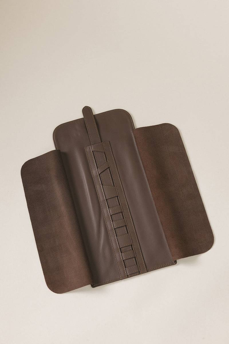 Lorenzi Milano Rotolo Da Manicure Grande In Nappa