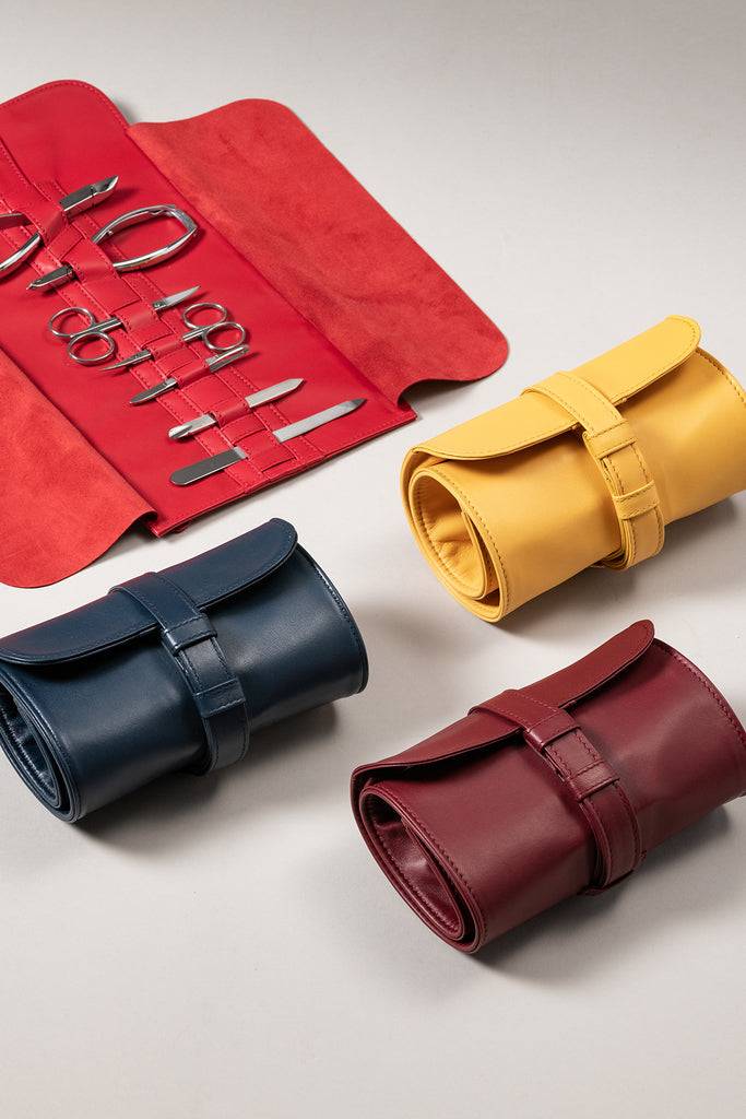 Lorenzi Milano Rotolo Da Manicure Piccolo In Nappa