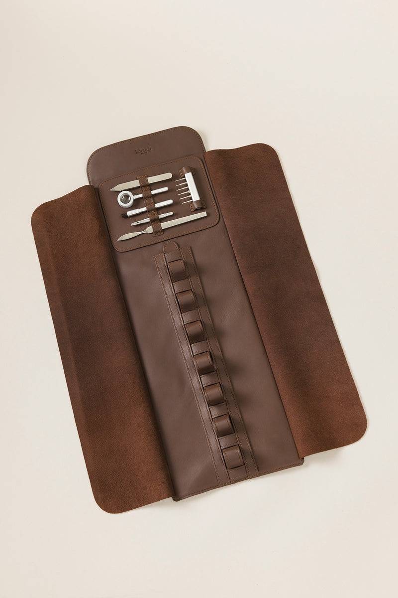 Lorenzi Milano Rotolo porta orologi in Nappa