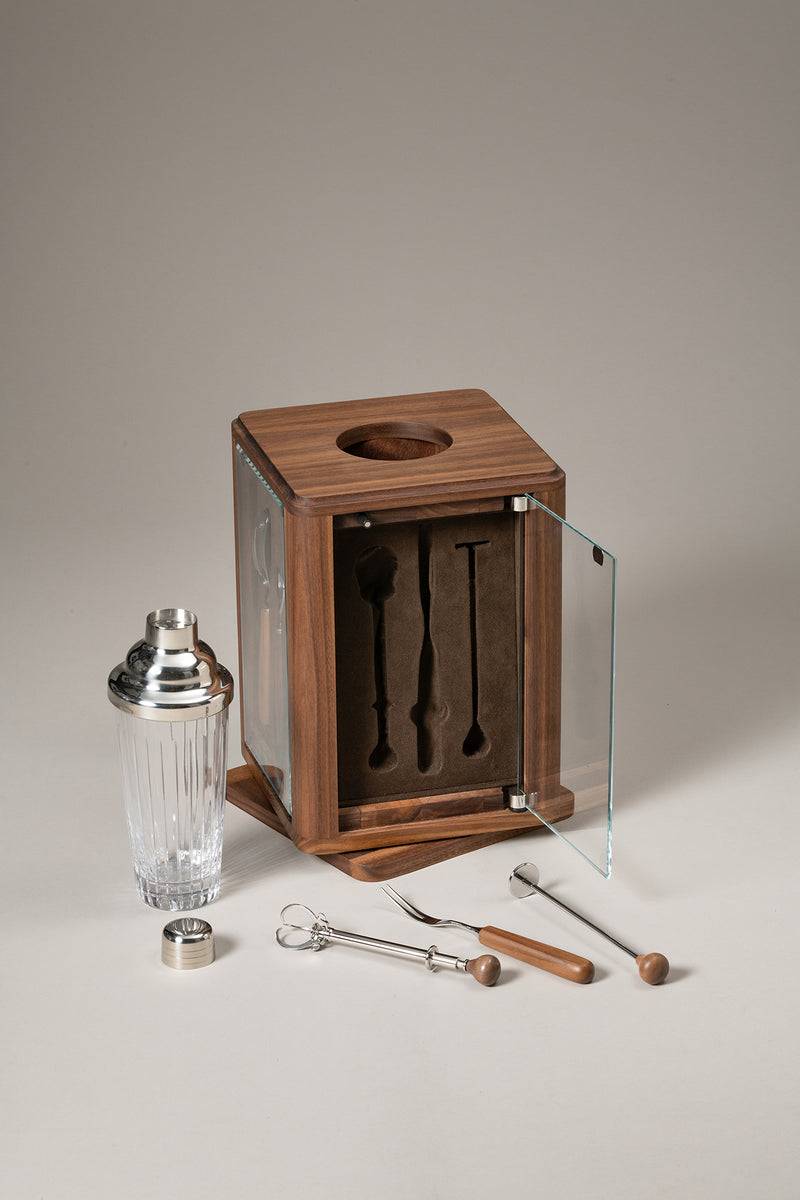 Lorenzi Milano Set Bar Girevole In Legno