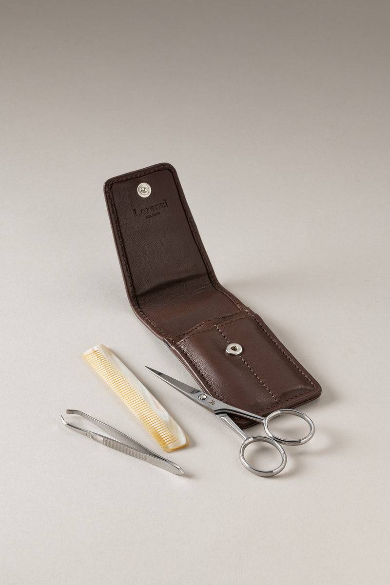 Lorenzi Milano Set Barba/baffi In Nappa