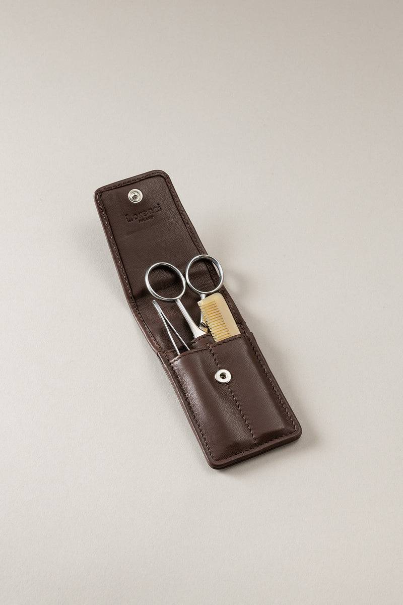 Lorenzi Milano Set barba/baffi in Nappa