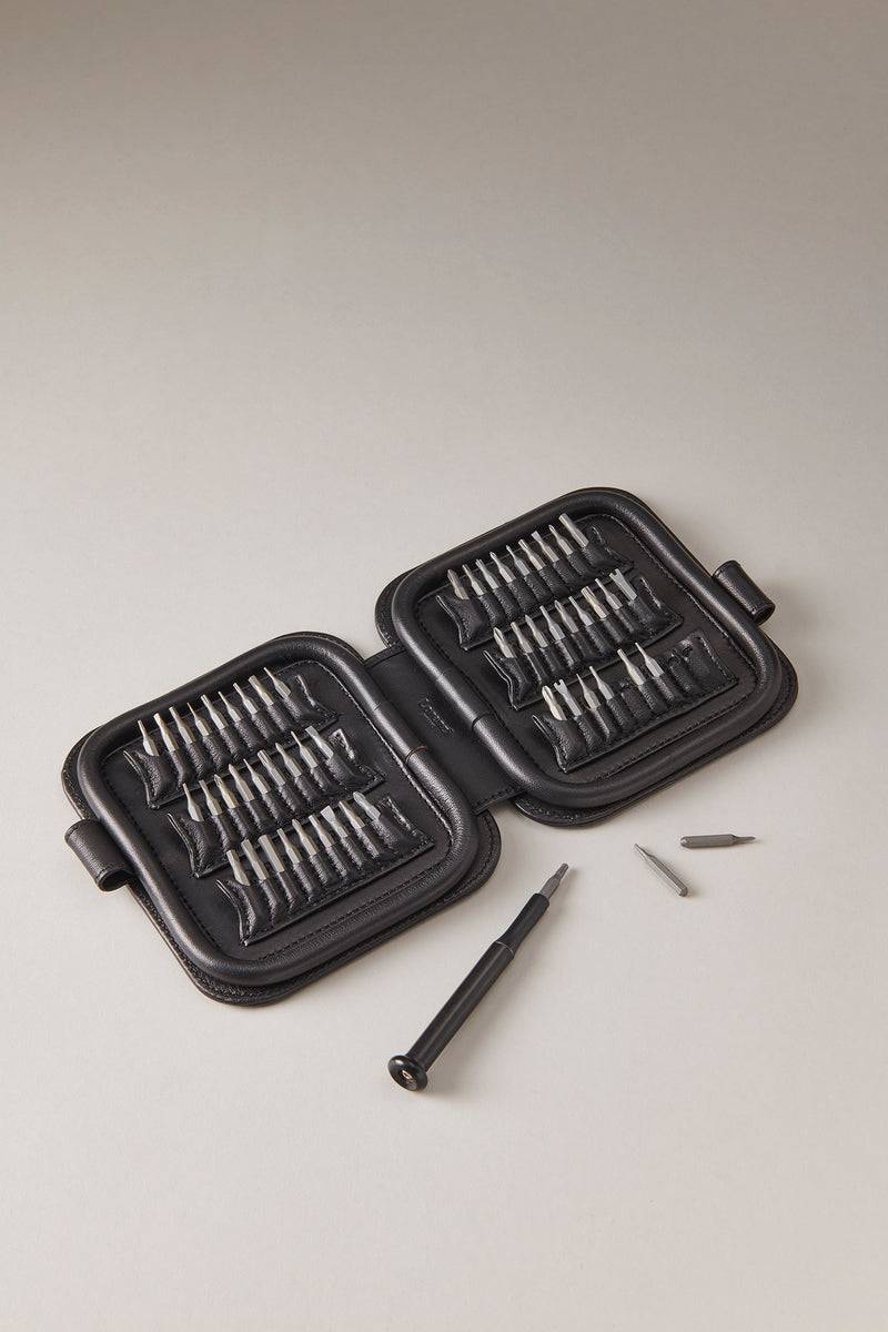 Lorenzi Milano Set cacciaviti grande in Nappa