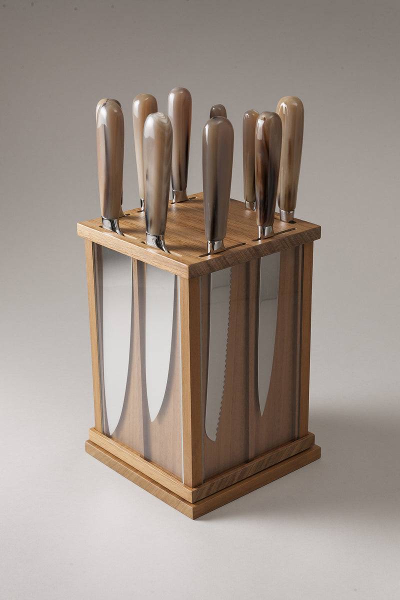 Lorenzi Milano Set coltelli da cucina in Zebu