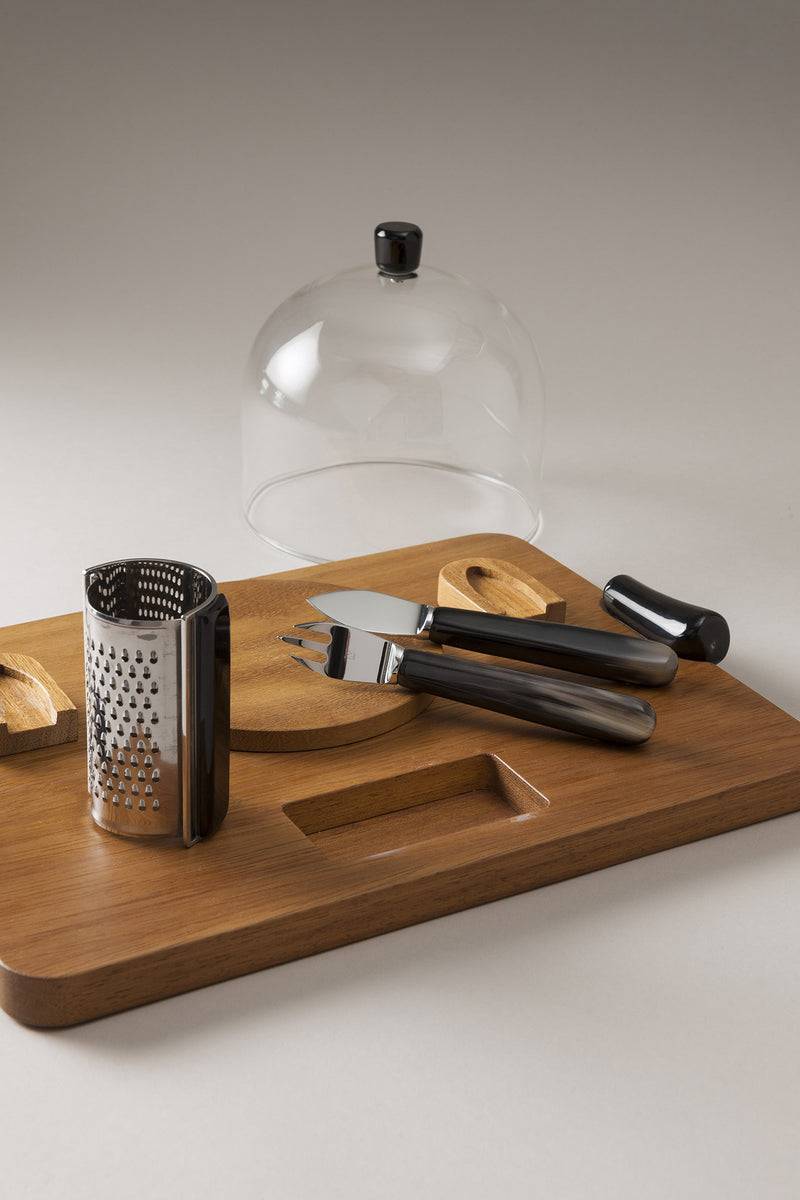 Lorenzi Milano Set Da Parmigiano In Zebu