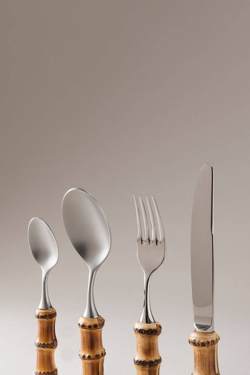 Lorenzi Milano Set Posate Da Tavola In Bambù