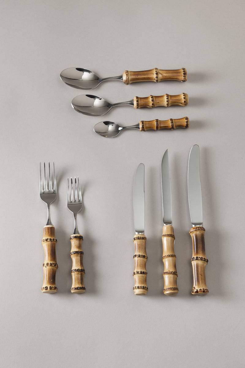 Lorenzi Milano Set posate da tavola in Bambù