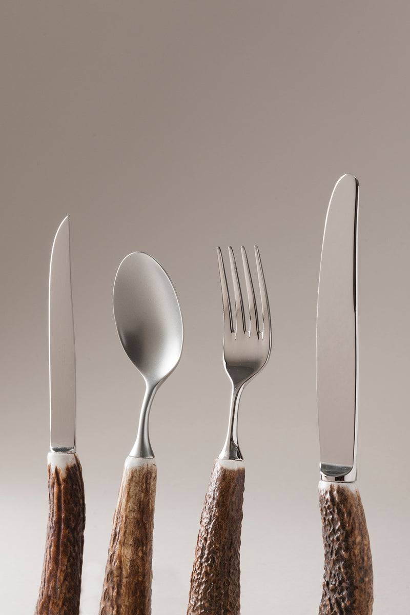 Lorenzi Milano Set Posate Da Tavola In Cervo (palco)