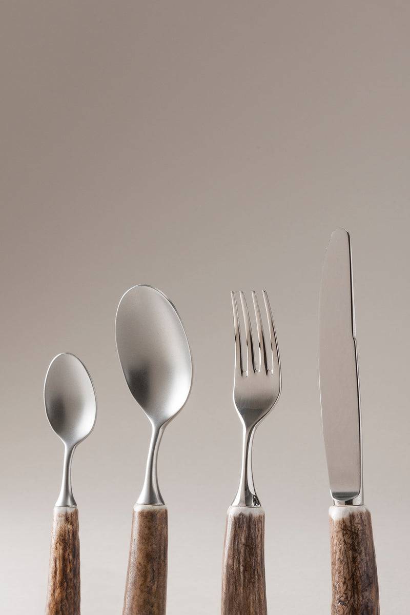 Lorenzi Milano Set Posate Da Tavola In Cervo (palco)