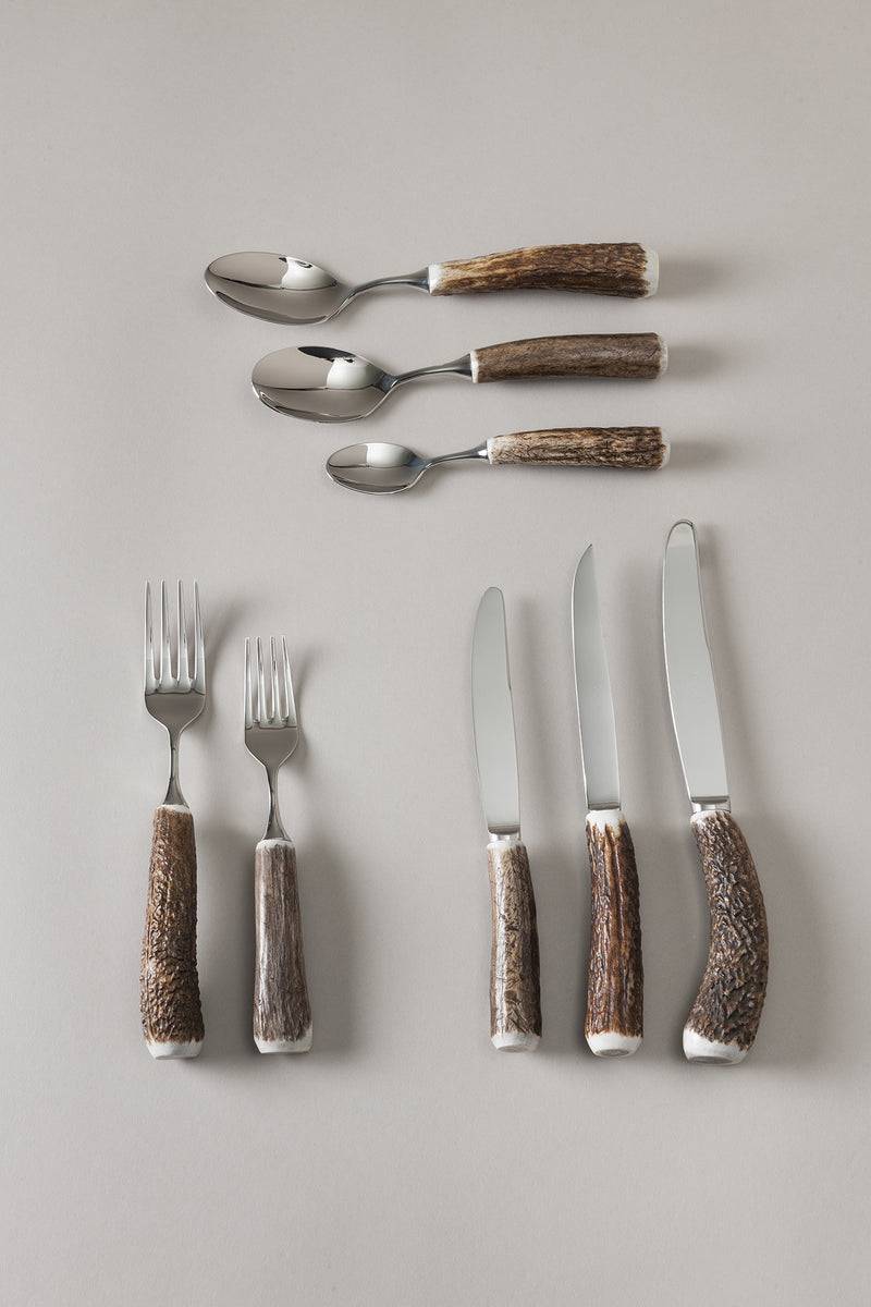 Lorenzi Milano Set posate da tavola in Cervo (palco)