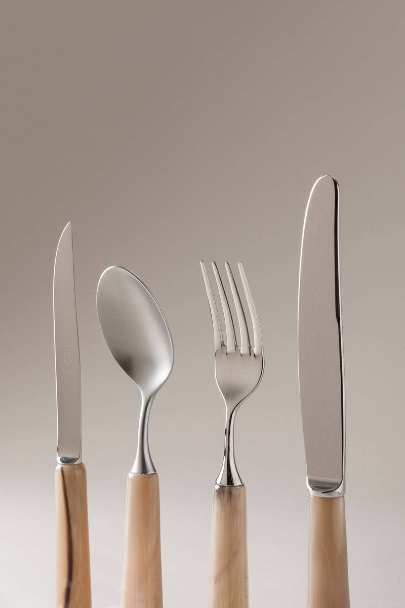 Lorenzi Milano Set Posate Da Tavola In Zebu