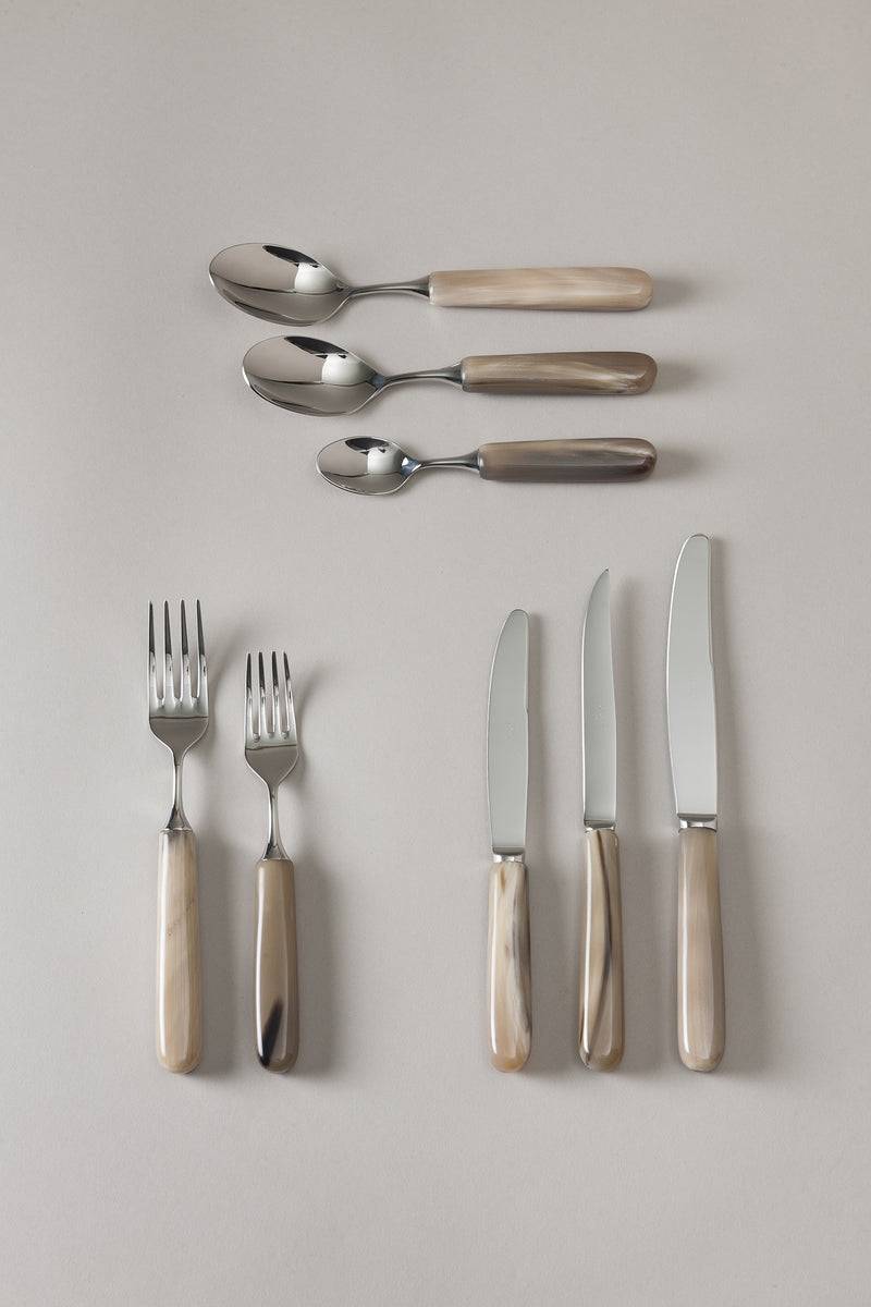 Lorenzi Milano Set posate da tavola in Zebu