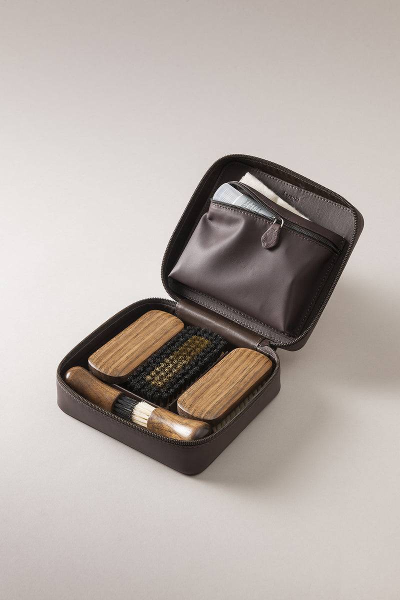 Lorenzi Milano Set scarpe viaggio in Nappa