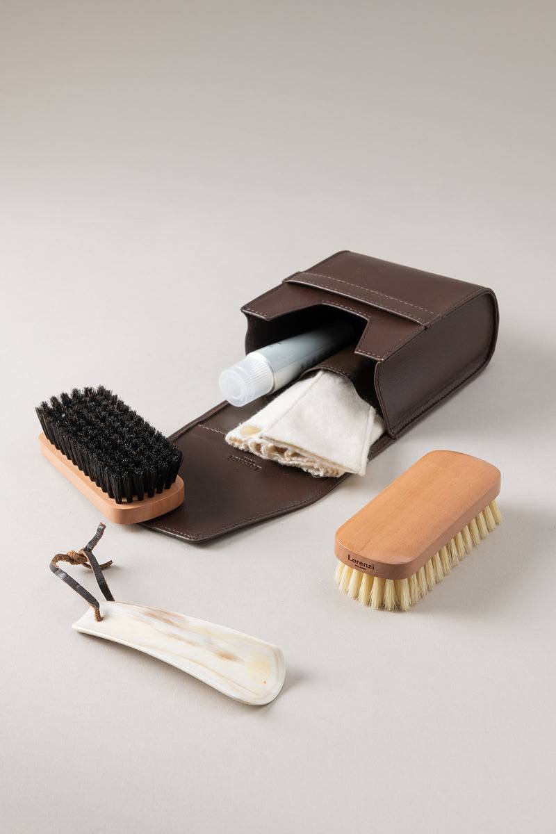 Lorenzi Milano Set Scarpe Viaggio Piccolo In Nappa
