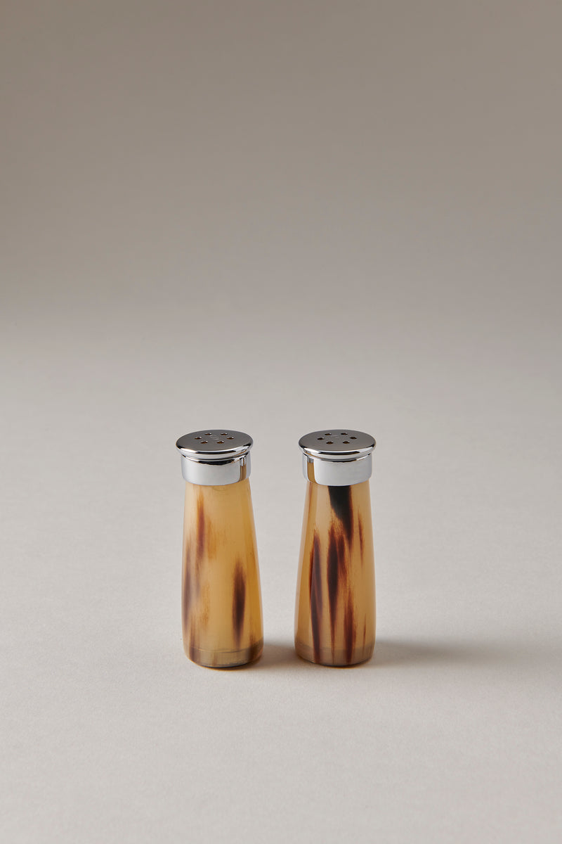 Lorenzi Milano Set spargi sale e pepe in Zebu