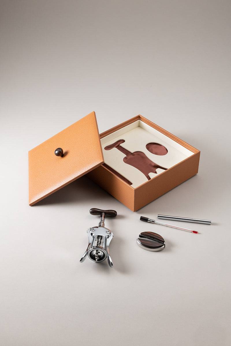 Lorenzi Milano Set Vino Piccolo In Legno