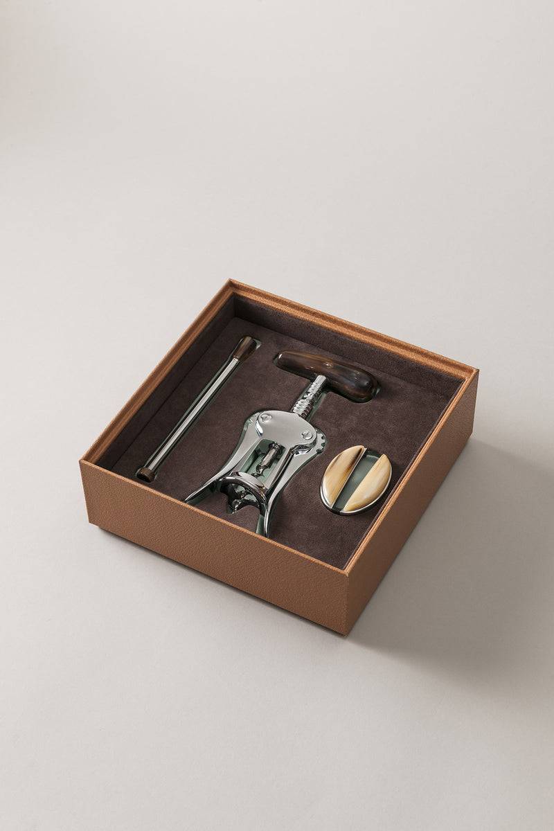 Lorenzi Milano Set vino piccolo in Zebu