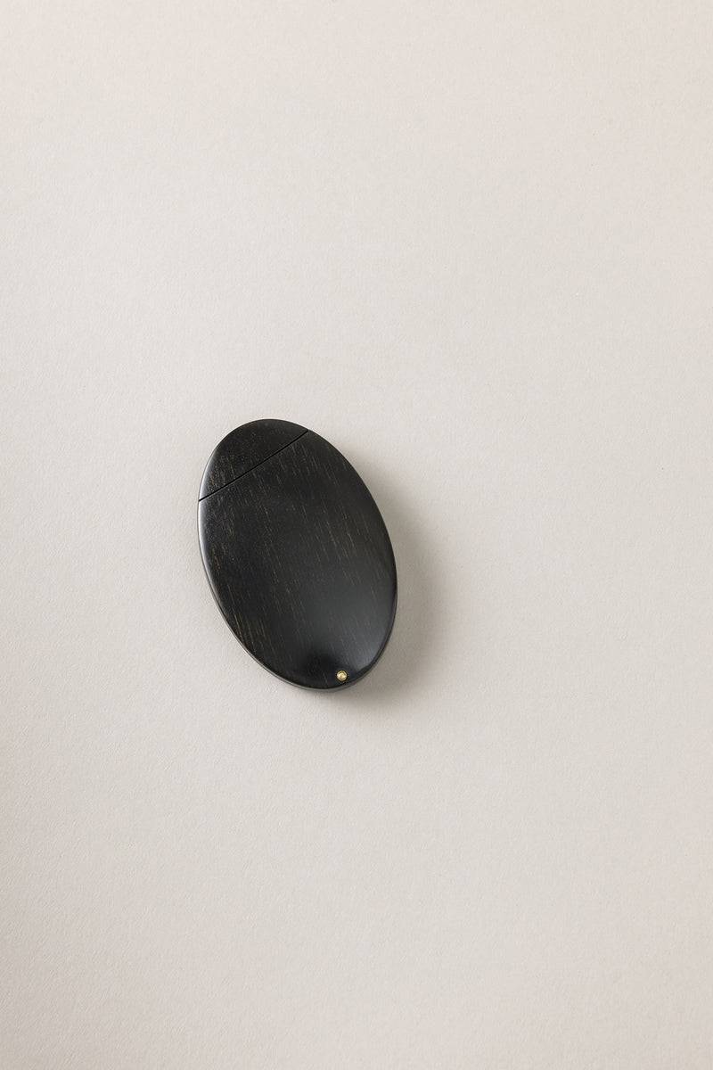 Lorenzi Milano Specchietto Da Borsa Ovale In Legno