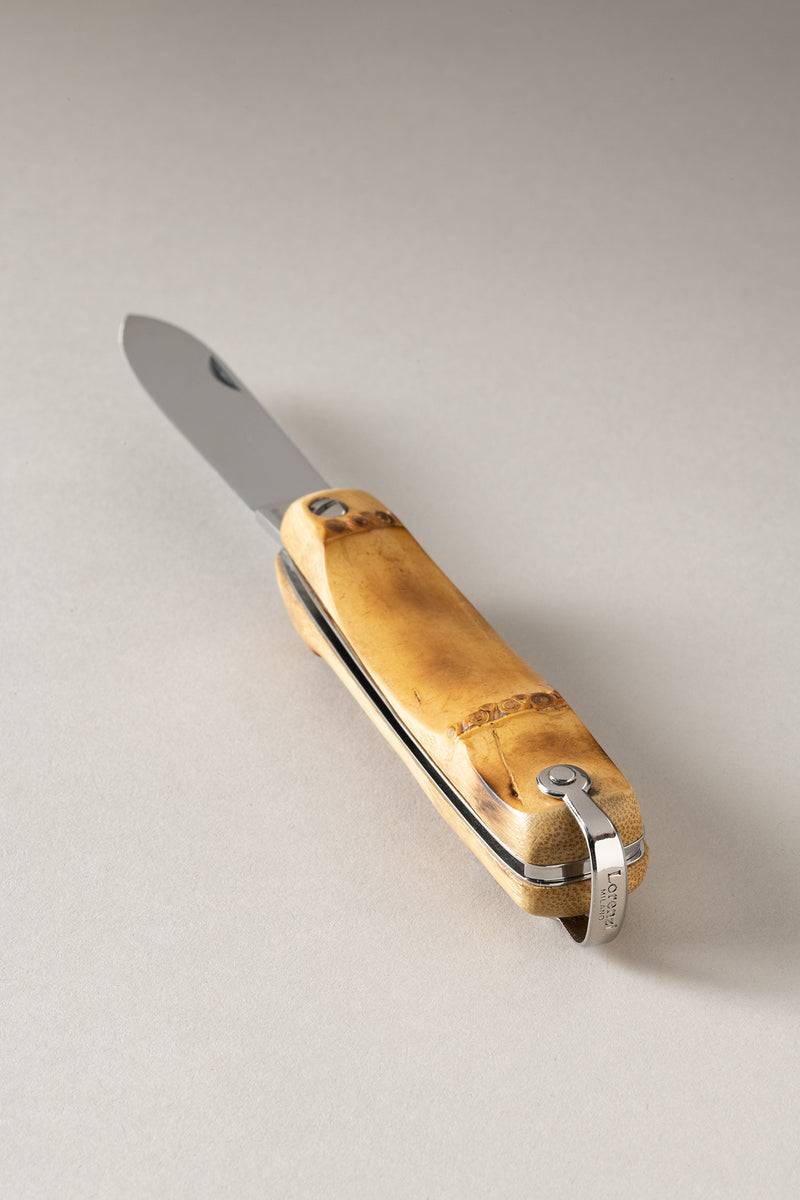 Lorenzi Milano Temperino Grande 1 Lama In Bambù