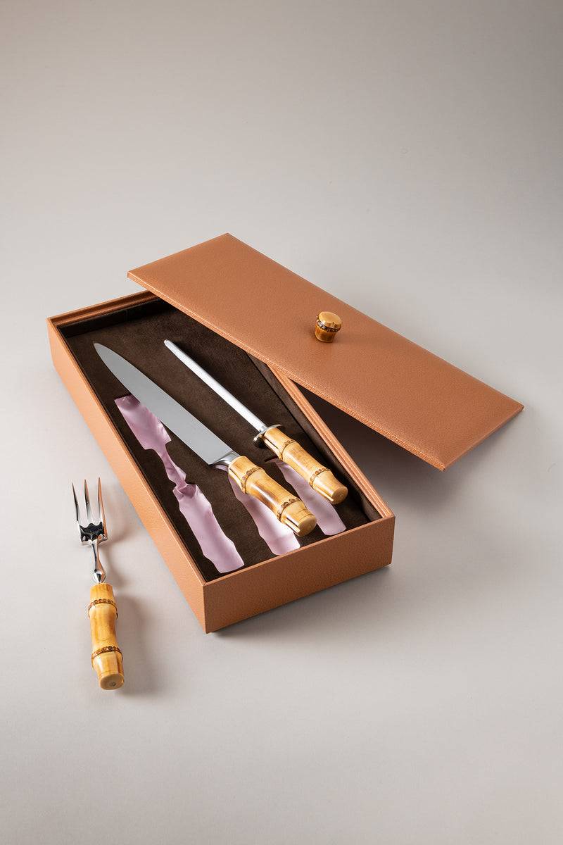 Lorenzi Milano Trio Per Arrosti Deluxe In Bambù
