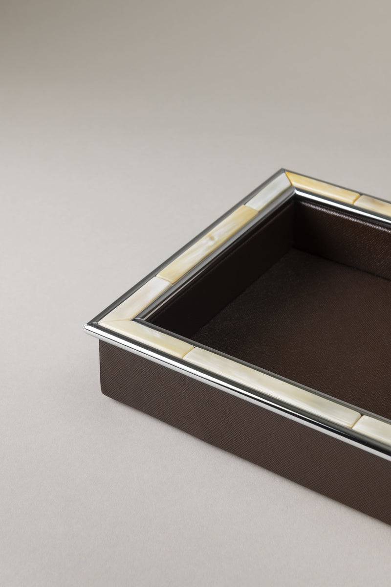 Lorenzi Milano Vassoio Vuota Tasche In Zebu