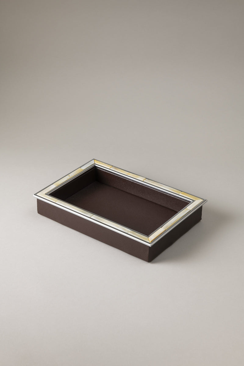 Lorenzi Milano Vassoio vuota tasche in Zebu