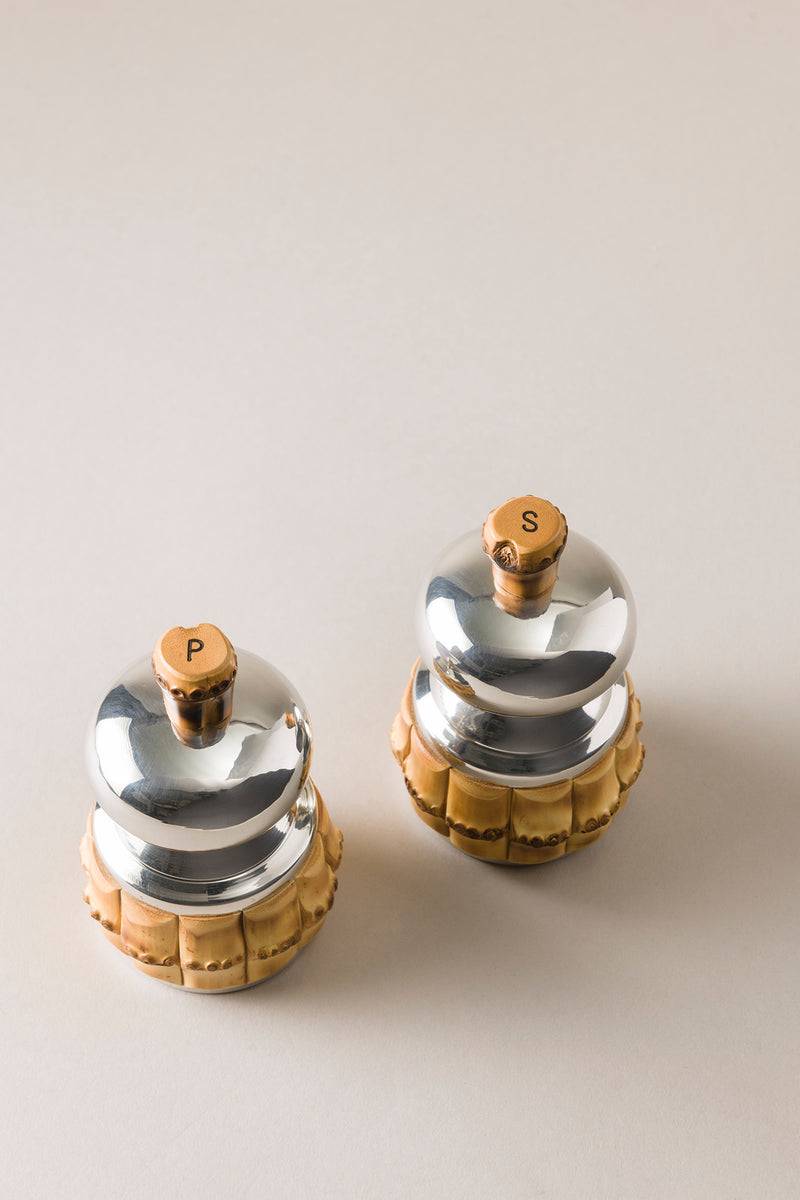 Lorenzi Milano Macina Sale E Macina Pepe Piccolo Da Tavola In Bambù