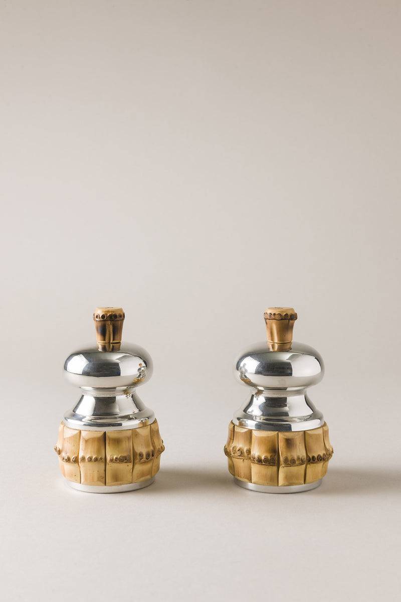 Lorenzi Milano Macina sale e macina pepe piccolo da tavola in Bambù