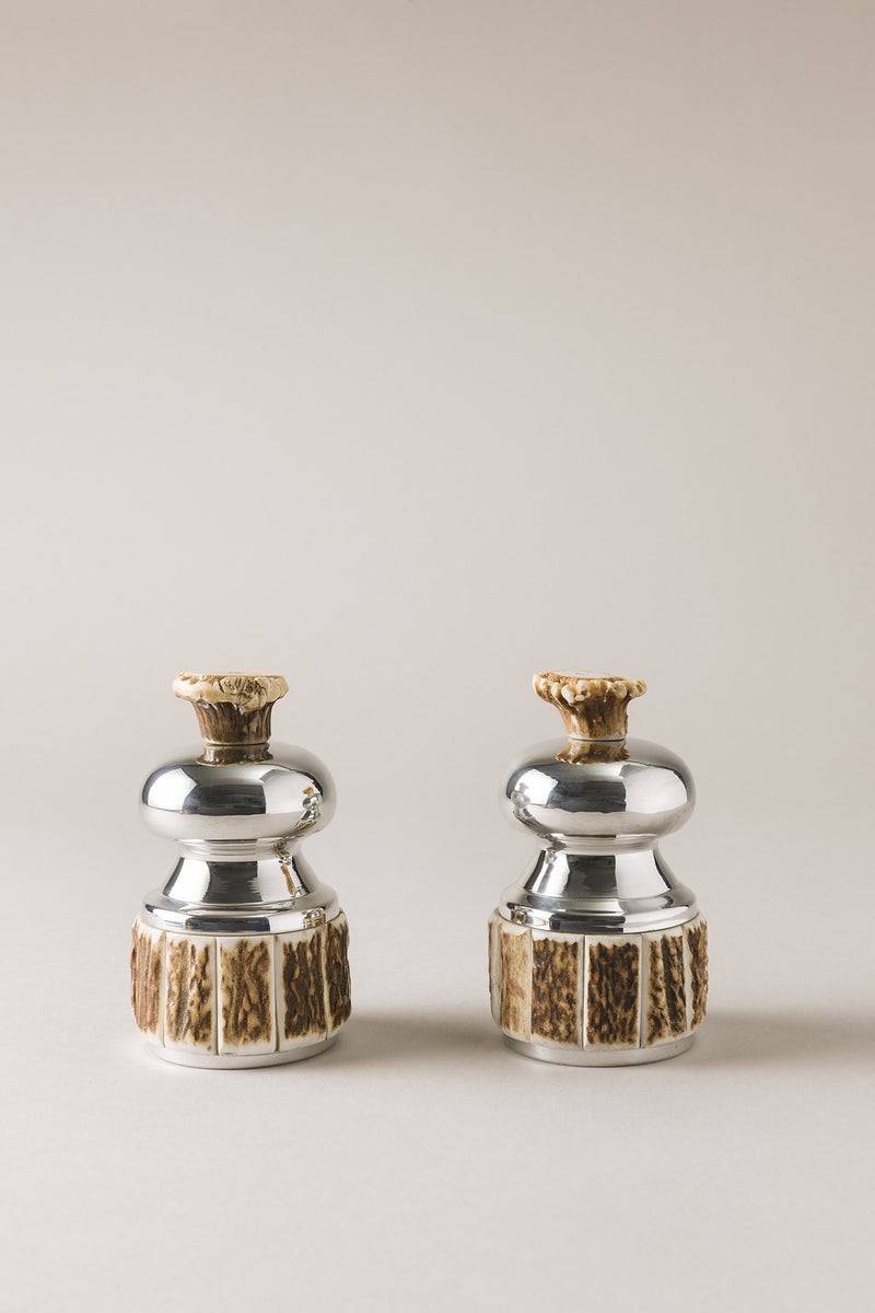 Lorenzi Milano Macina sale e macina pepe piccolo da tavola in Cervo (palco)