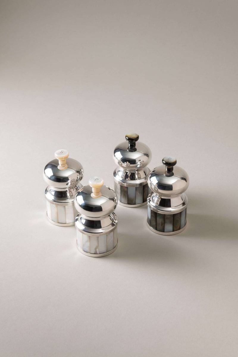 Lorenzi Milano Macina Sale E Macina Pepe Piccolo Da Tavola In Madreperla