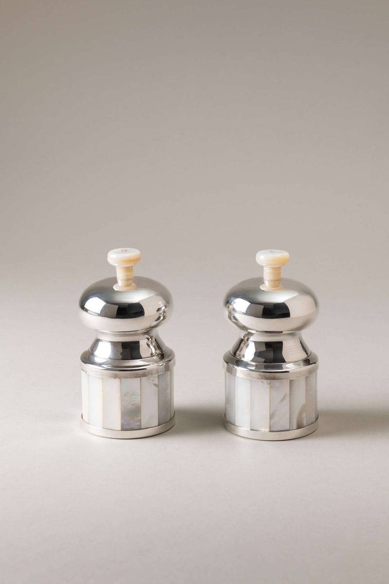 Lorenzi Milano Macina sale e macina pepe piccolo da tavola in Madreperla