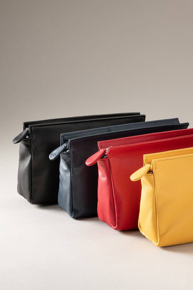 Lorenzi Milano Necessaire Con Una Cerniera In Nappa