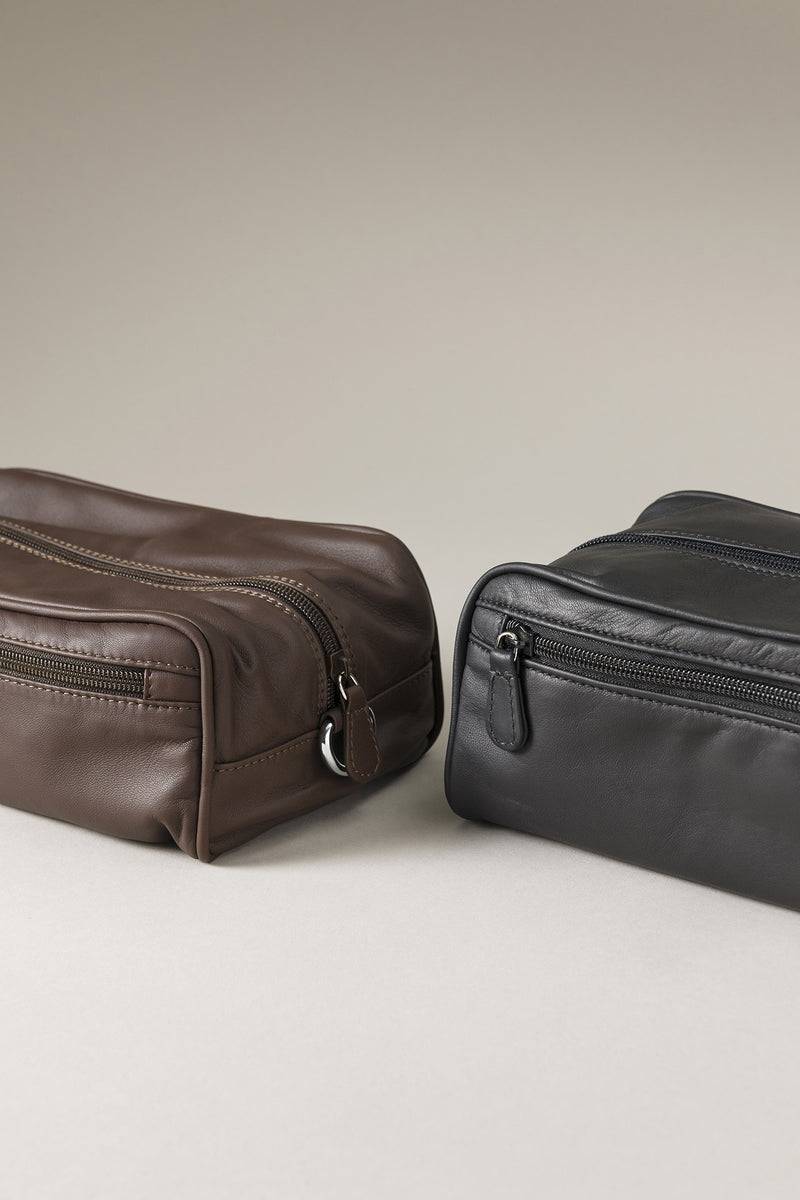 Lorenzi Milano Necessaire Da Viaggio Medio In Nappa