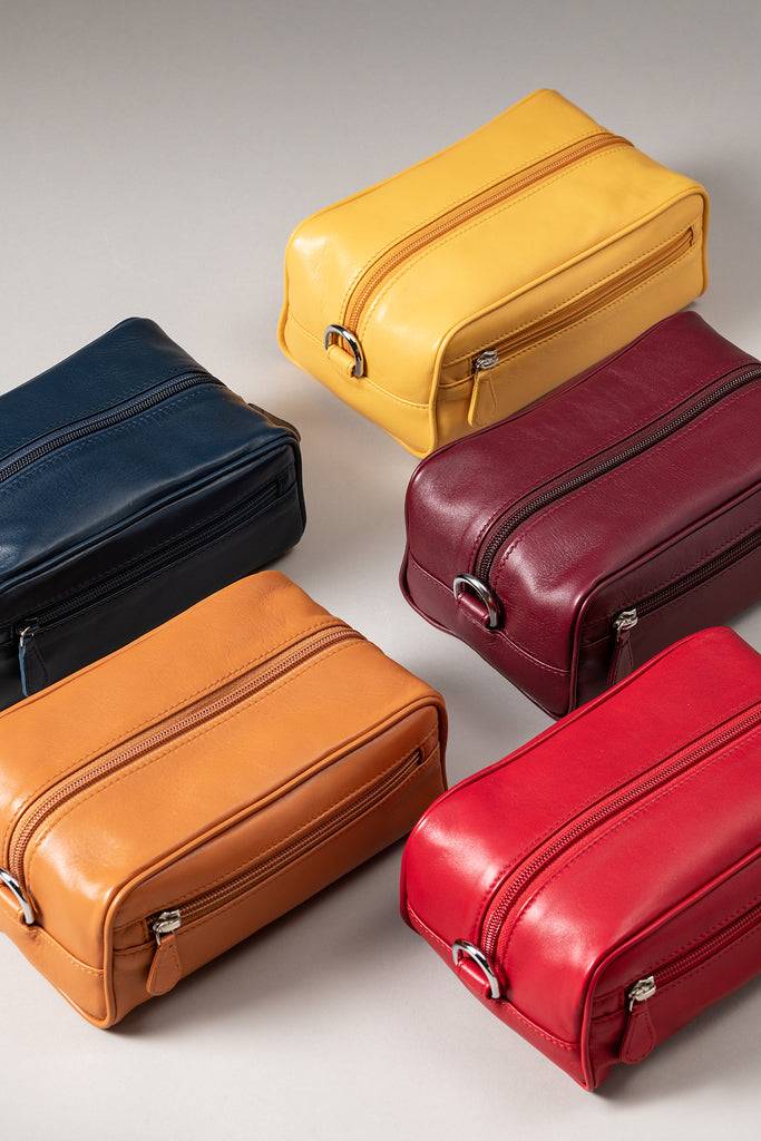 Lorenzi Milano Necessaire Da Viaggio Medio In Nappa