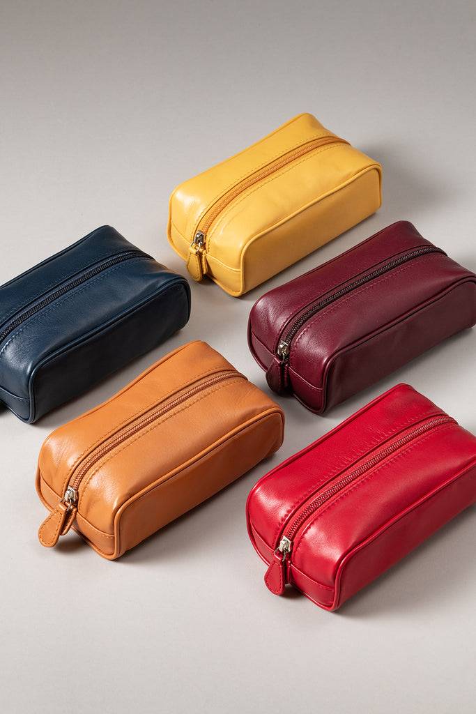 Lorenzi Milano Necessaire Da Viaggio Mignon In Nappa