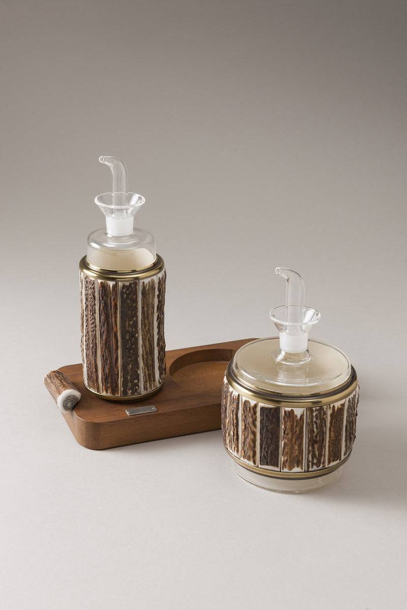 Lorenzi Milano Oliera Con Vassoio Piccola In Cervo (palco)