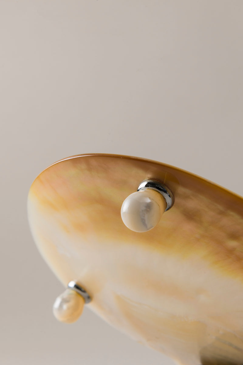 Lorenzi Milano Piatto Da Caviale Medio In Madreperla