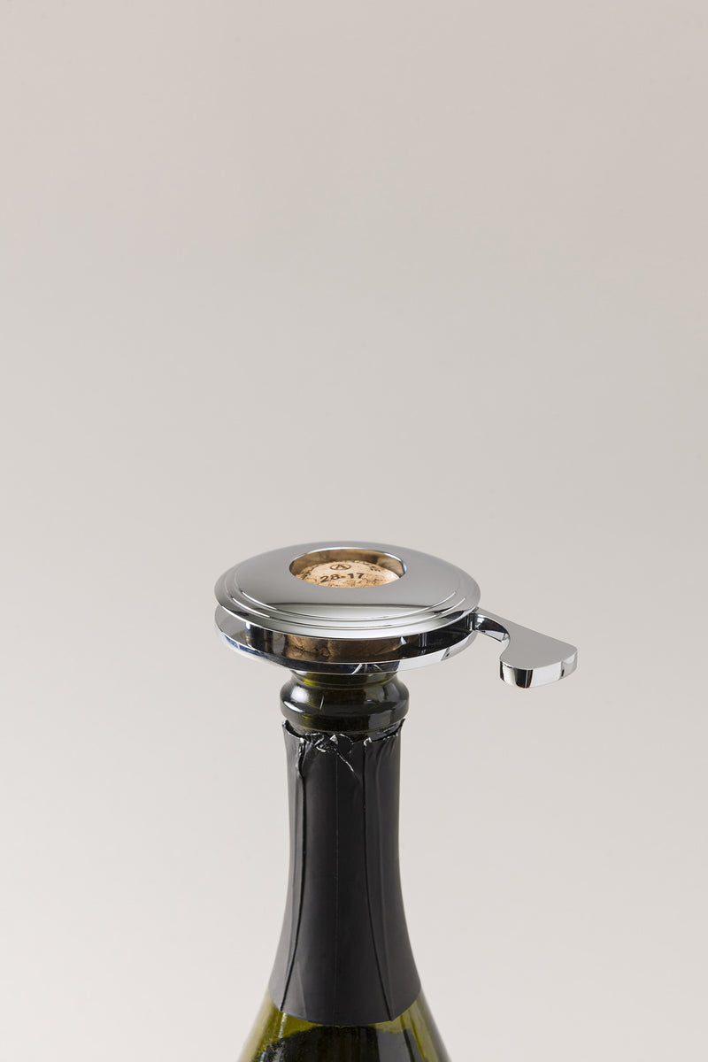 Lorenzi Milano Pinza Da Champagne In Ottone Cromato