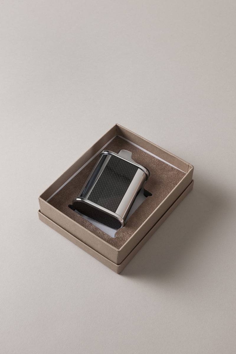 Lorenzi Milano Porta Accendino Bic Tavolo In Carbonio