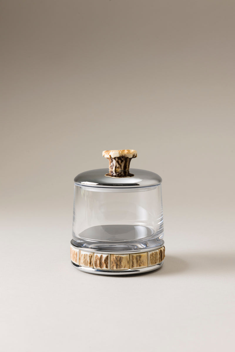 Lorenzi Milano Porta candele piccolo in Cervo (palco)