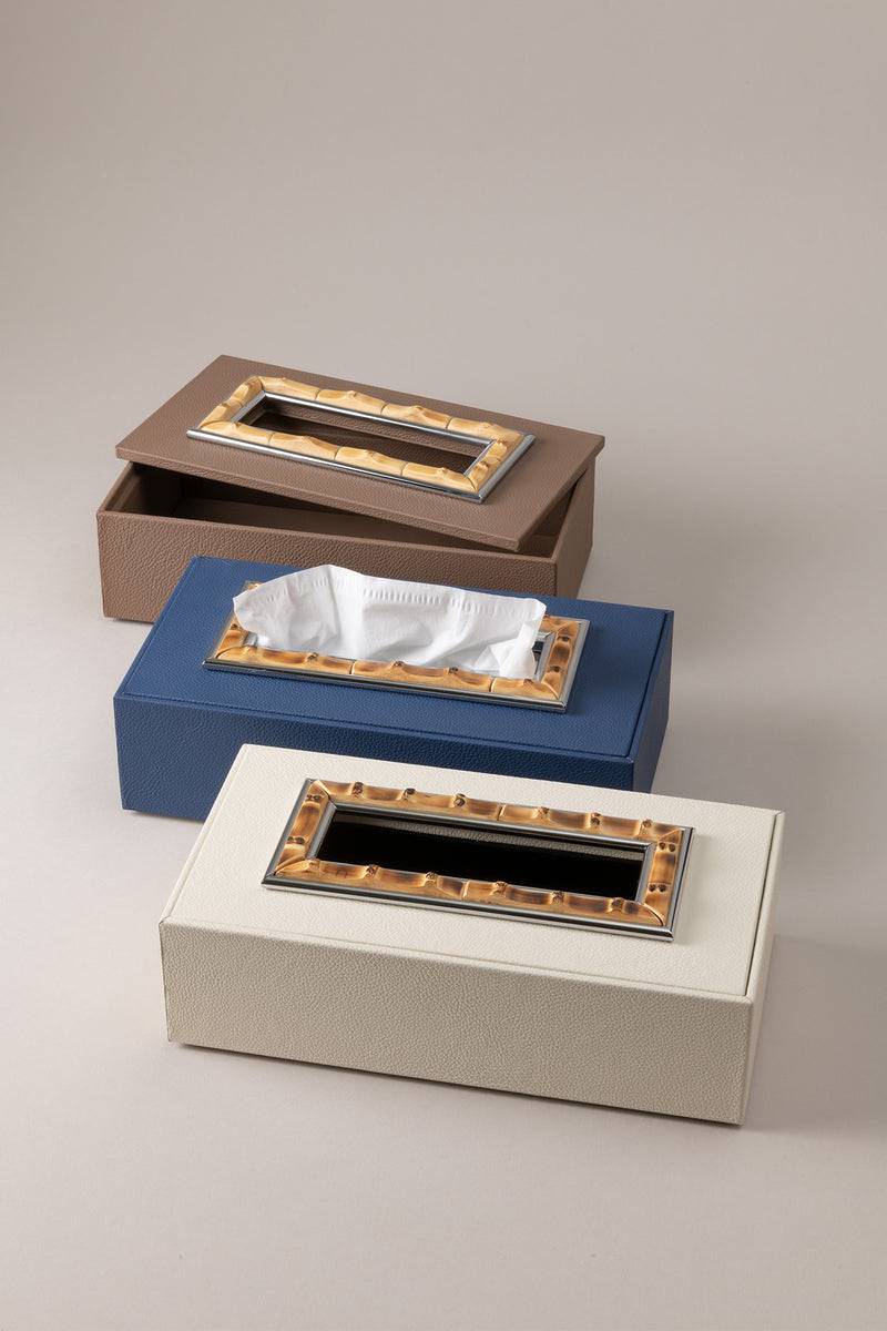 Lorenzi Milano Porta Fazzoletti Rettangolare In Bambù