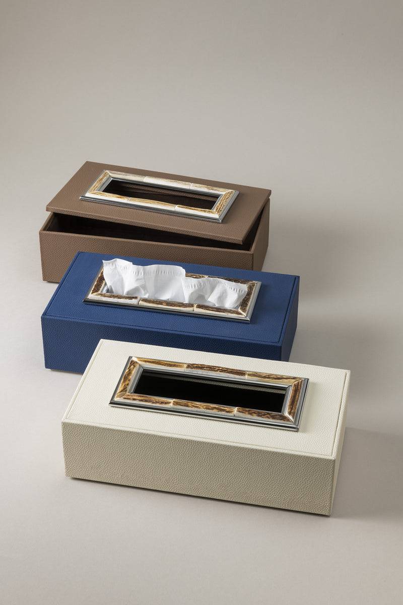 Lorenzi Milano Porta Fazzoletti Rettangolare In Cervo (palco)