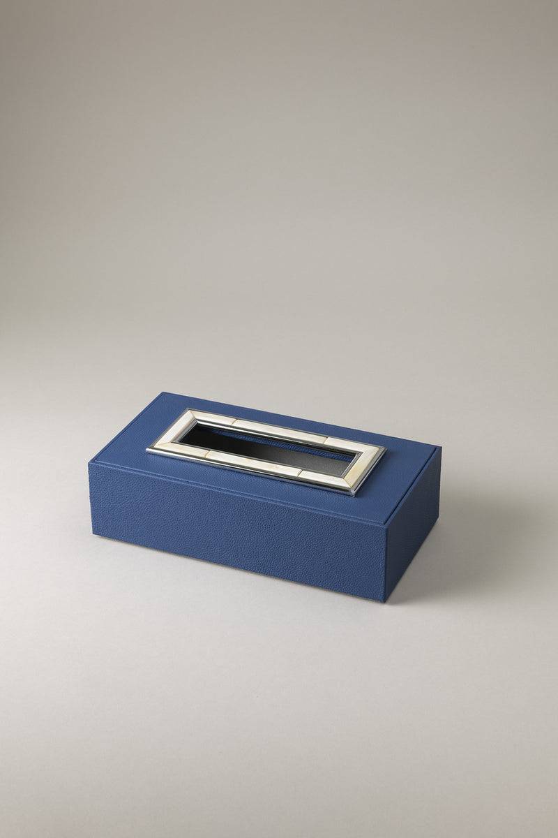 Lorenzi Milano Porta fazzoletti rettangolare in Zebu