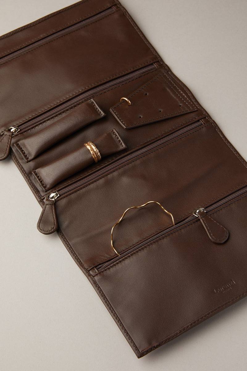 Lorenzi Milano Porta Gioie Da Donna Grande In Nappa